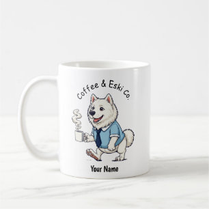 Funny  American Eskimo Dog Business Suit Coffee  Mug