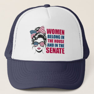 Funny American Feminist Quote Political Trucker Hat