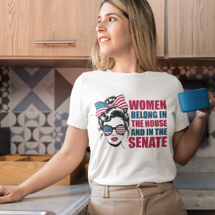 Funny American Feminist Quote Political Women's Tri-Blend Shirt