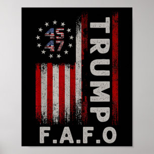 Funny American Flag  Poster