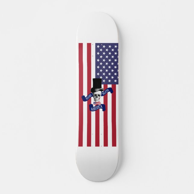Funny American flag Skateboard (Front)