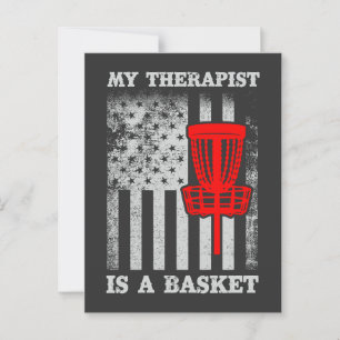 Funny American Flag Ultimate Frisbee Quote Postcard