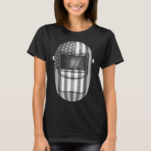 Funny American Flag Welding Gift Men Women Cool We T-Shirt