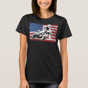 Funny American Flat Track Motorcycle Gift Cool Bik T-Shirt