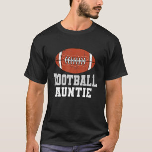 Funny American Football Auntie Retro Sports Footba T-Shirt