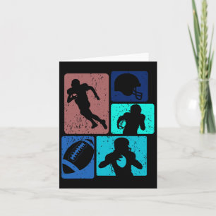 Funny American Football Player Field Game Enthusia Card