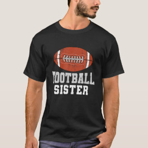 Funny American Football Sister Retro Sports Footba T-Shirt