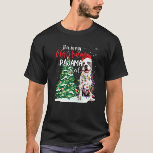 Funny American Pit Bull Terrier This Is My Christm T-Shirt