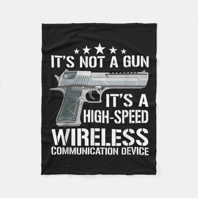 Funny Ammo Gun Lovers Saying Gun Owner Gift Ideas  Fleece Blanket (Front)