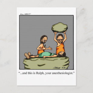Funny Anaesthesiologist Medical Postcard