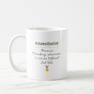 Funny Anaesthetist Job Title Coffee Mug