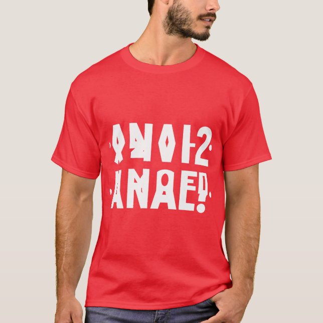 Funny Anal Hidden Message Anal Russian Letter 2021 T-Shirt (Front)