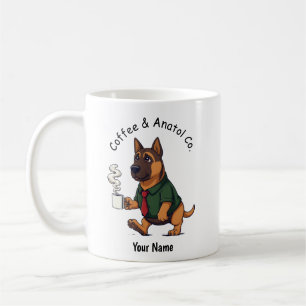 Funny Anatolian Shepherd Dog Business Suit Coffee Mug