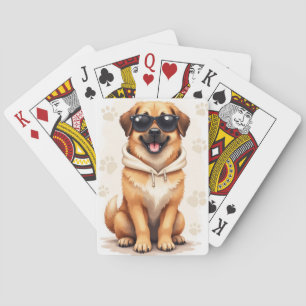 Funny Anatolian Shepherd Kawaii Dog Playing Cards