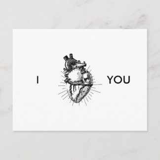 Funny Anatomically Correct Heart Postcard