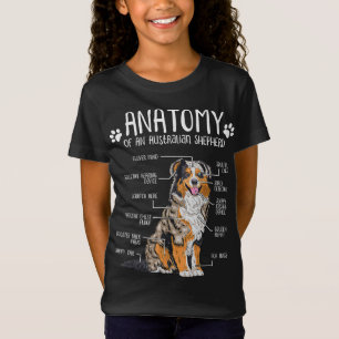 Funny Anatomy Australian Shepherd Dog Lover Aussie T-Shirt