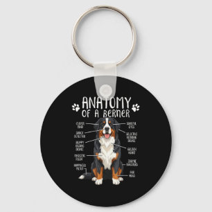 Funny Anatomy Bernese Mountain Dog Cute Berner Lov Key Ring