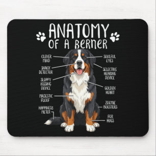 Funny Anatomy Bernese Mountain Dog Cute Berner Lov Mouse Mat