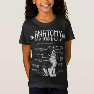 Funny Anatomy Border Collie Dog Lover T-Shirt