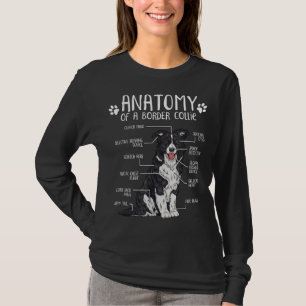 Funny Anatomy Border Collie Dog Lover T-Shirt