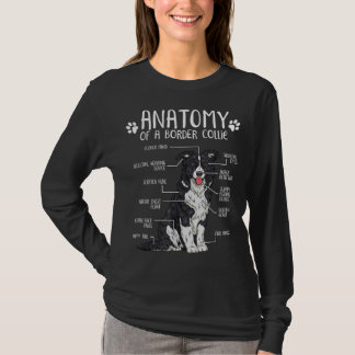 Funny Anatomy Border Collie Dog Lover T-Shirt