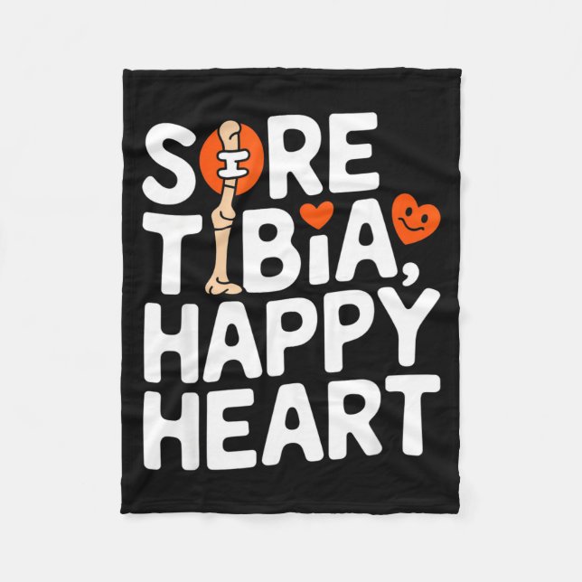 Funny Anatomy Going Tibia Okay Broken Leg Gift For Fleece Blanket (Front)