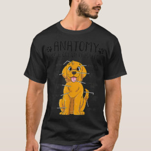 Funny Anatomy Golden Retriever Dog Lover T-Shirt