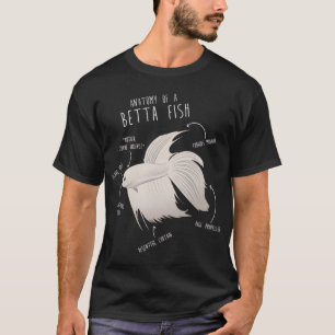 Funny Anatomy of a Betta Fish - Angry Siamese Figh T-Shirt