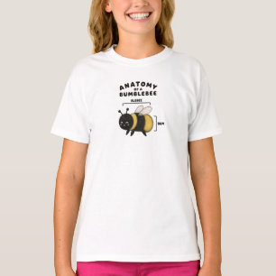 Funny Anatomy Of A Bumblebee Blebee Bum Cute T-Shirt