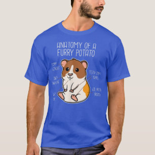 Funny Anatomy of a Guinea Pig Furry Potato Women K T-Shirt