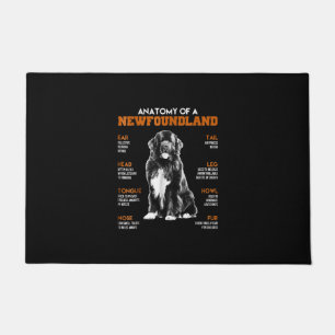 Funny Anatomy Of A Newfoundland Dogs Doormat