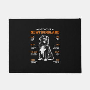 Funny Anatomy Of A Newfoundland Dogs Doormat
