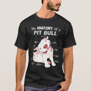 Funny Anatomy Of A Pitbull Dog Lover Pitbull Gift T-Shirt