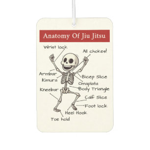 Funny Anatomy Of Jiu Jitsu Submissions Technique Car Air Freshener