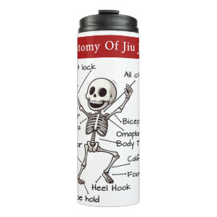 Funny Anatomy Of Jiu Jitsu Submissions Thermal Tumbler