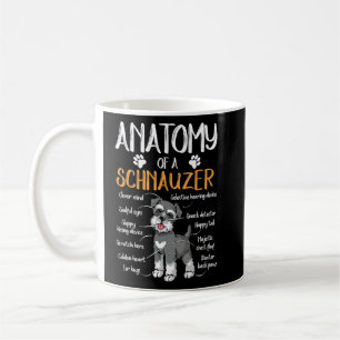 Funny Anatomy Schnauzer Dog  Coffee Mug