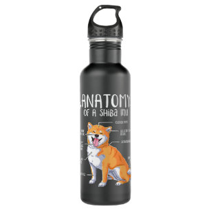 Funny Anatomy Shiba Inu Dog Lover 462 710 Ml Water Bottle
