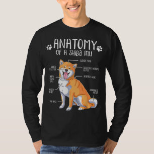 Funny Anatomy Shiba Inu Dog Lover T-Shirt