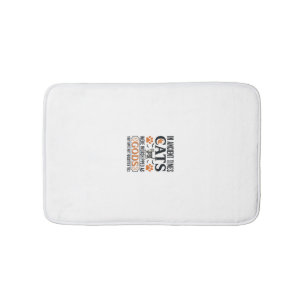 Funny Ancient Cats Worshipped As Gods Vintage Shir Bath Mat
