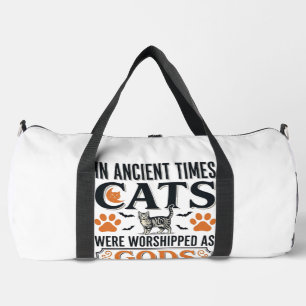 Funny Ancient Cats Worshipped As Gods Vintage Shir Duffle Bag