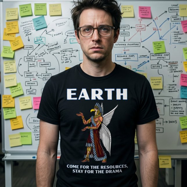 Funny Ancient UFO Annunaki Alien T-Shirt (Creator Uploaded)