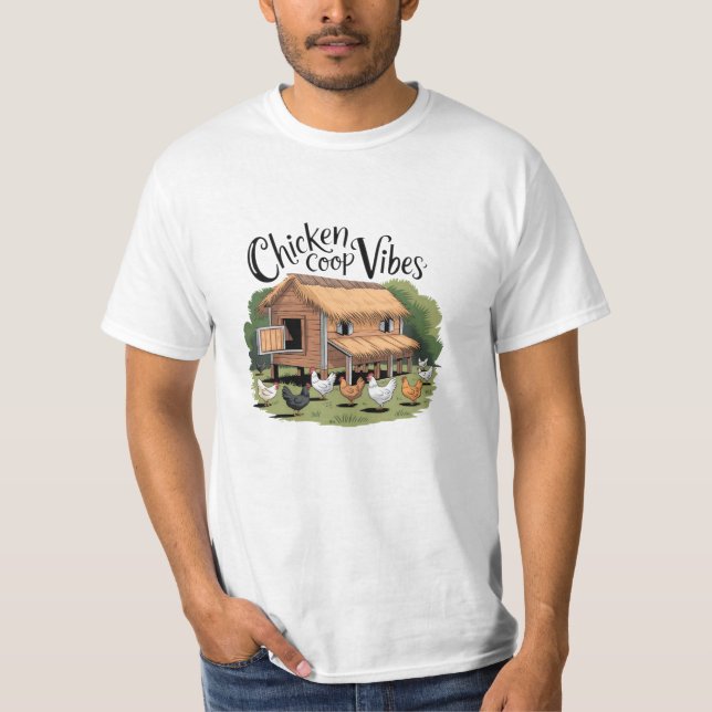 Funny and Bold Chicken Lover Graphics T-Shirt (Front)