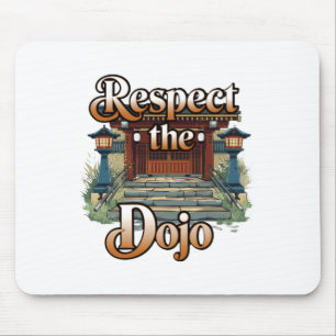 Funny And Bold Karate Lover Graphics T Shirt  Mouse Mat