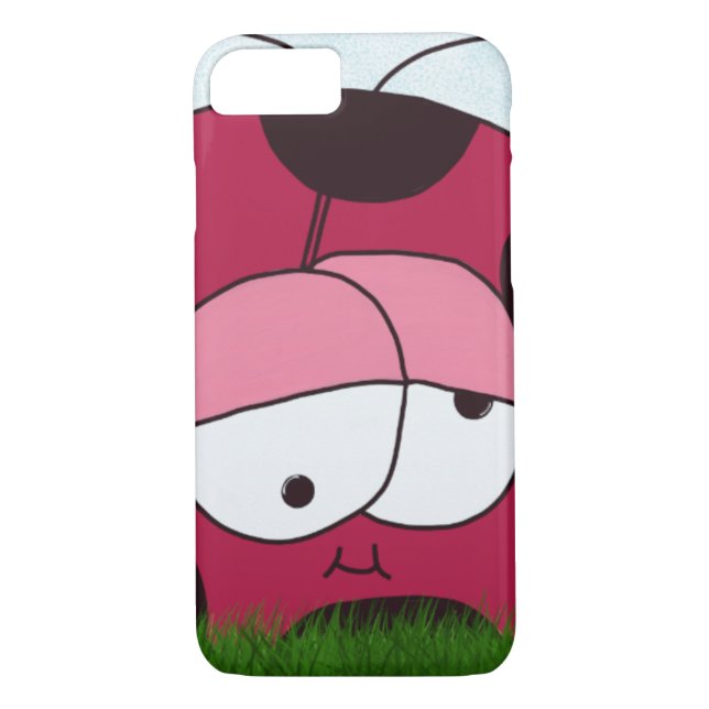 Funny and Chubby Ladybug Case-Mate iPhone Case (Back)