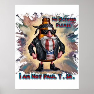 Funny and Colourful Can of Beer on a Poster