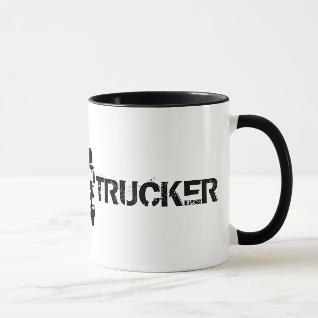 Funny and cool Mother Trucker by Storeman Mug (Right)