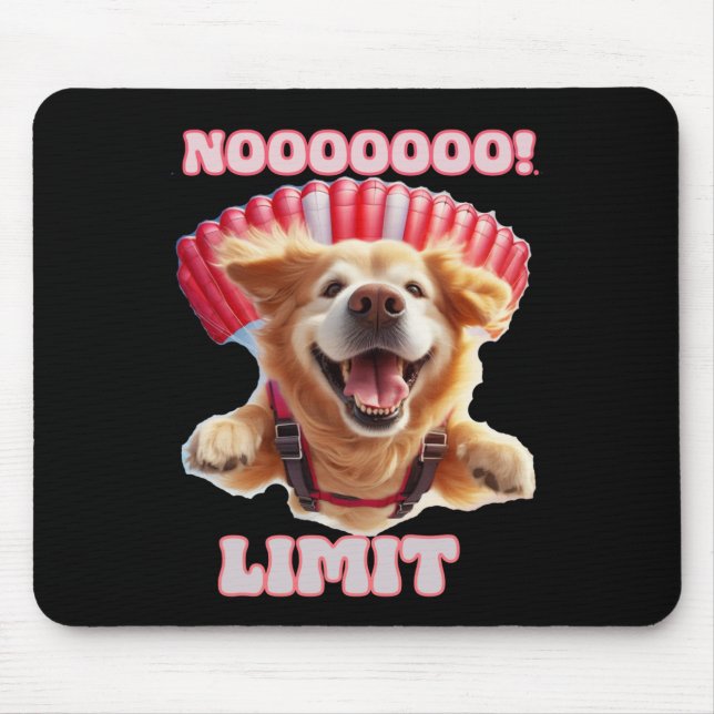 Funny And Cool Motivational Dog Sticker  Mouse Mat (Front)