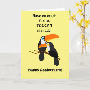 Funny and cute anniversary  card