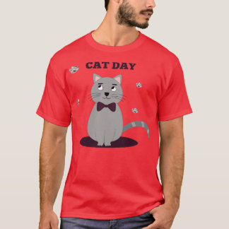 Funny And Cute Cat Day T-Shirt