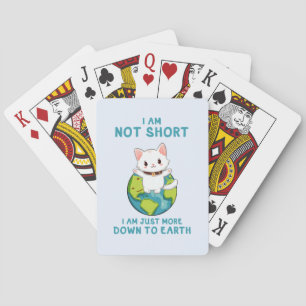Funny and Cute Cat- Down To Earth Playing Cards